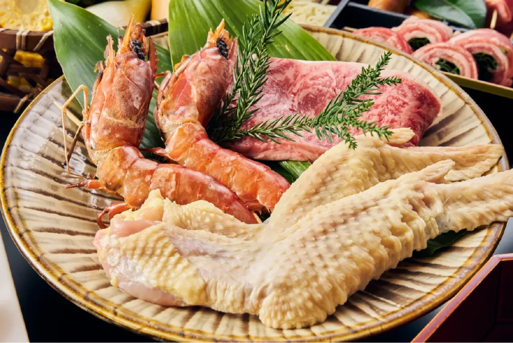 味彩牛・天草大王・有頭海老のBBQ